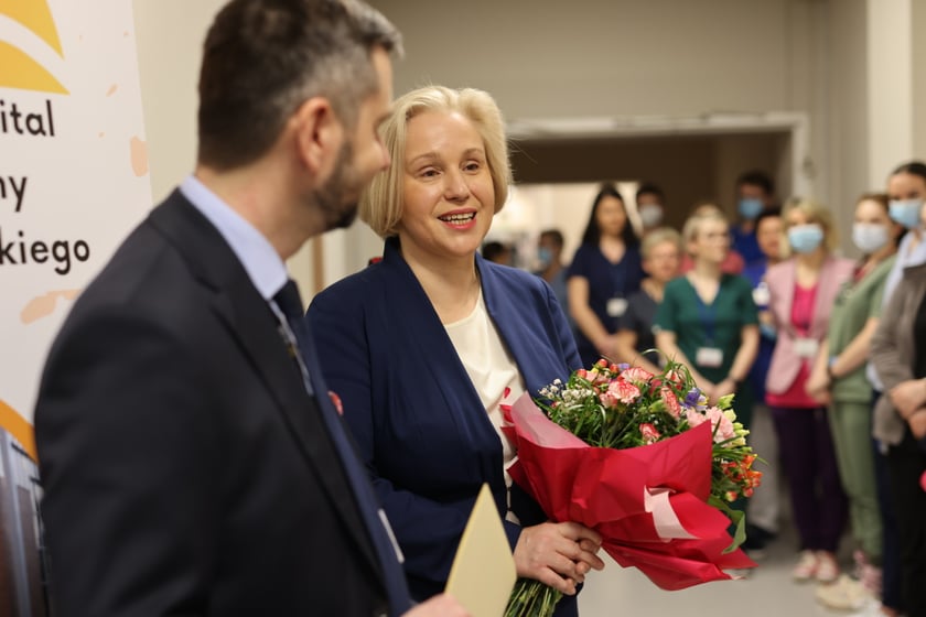 Zdjęcie z oficjalnego otwarcia Ośrodka Żywienia Klinicznego w szpitalu przy ul. Koszarowej