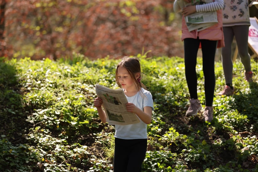 Piknik i gra terenowa na Popowicach zorganizowane przez Wrocławskie Centrum  Rozwoju Społecznego