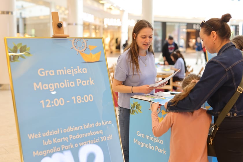 Gra miejska i warsztaty origami w Magnolii