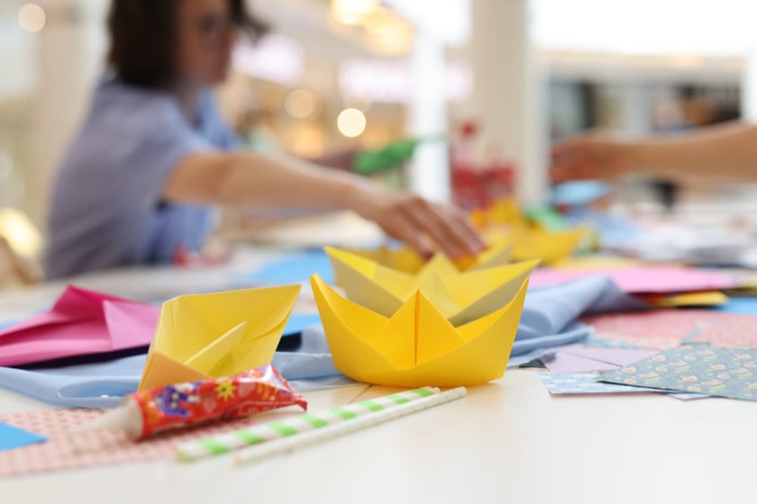 Gra miejska i warsztaty origami w Magnolii