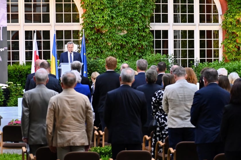 Uroczystość wręczenia Nagrody Jana Nowaka-Jeziorańskiego Andrijowi Deszczycowi.
