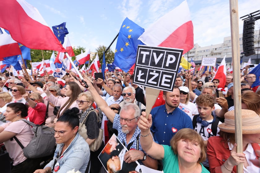 Wiec Donalda Tuska we Wrocławiu