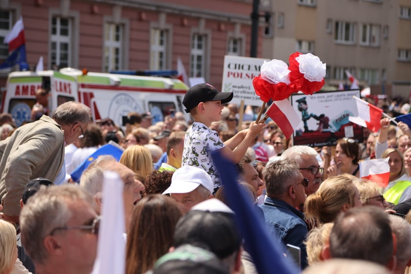Wiec Donalda Tuska we Wrocławiu