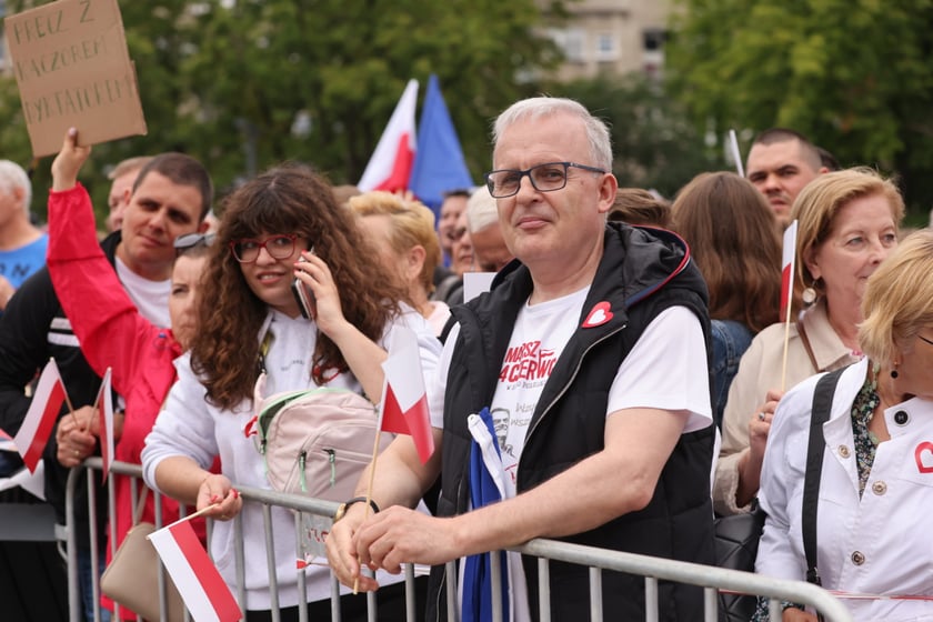 Wiec Donalda Tuska we Wrocławiu na Nowym Targu