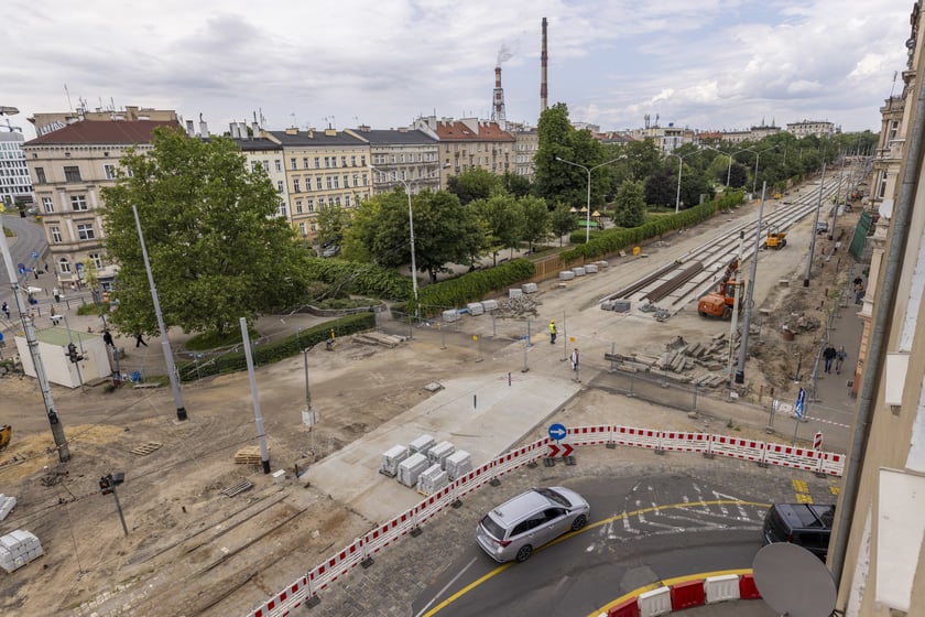 Przebudowa ulicy Pomorskiej i placu Staszica - czerwiec 2023 r.