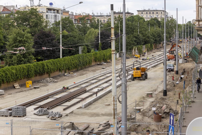 Przebudowa ulicy Pomorskiej i placu Staszica - czerwiec 2023 r.