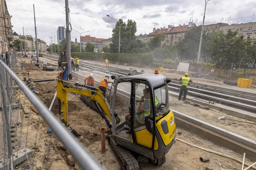 Przebudowa ulicy Pomorskiej i placu Staszica - czerwiec 2023 r.