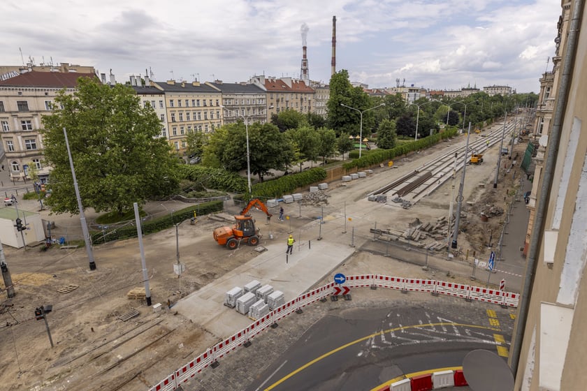 Przebudowa ulicy Pomorskiej i placu Staszica - czerwiec 2023 r.