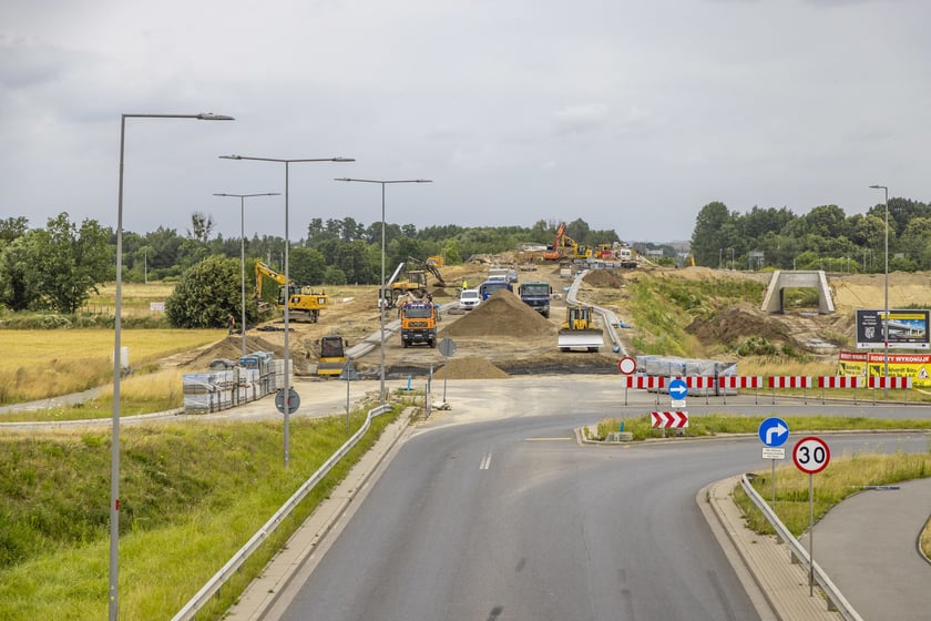 Budowa Osi Zachodniej we Wrocławiu, przełom czerwca i lipca 2023 roku