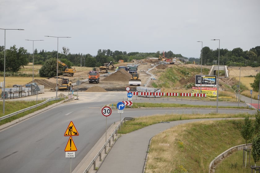 Budowa Osi Zachodniej we Wrocławiu, przełom czerwca i lipca 2023 roku