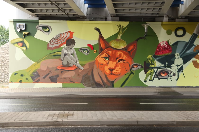 Mural pod Wiaduktem, ul. Popowicka