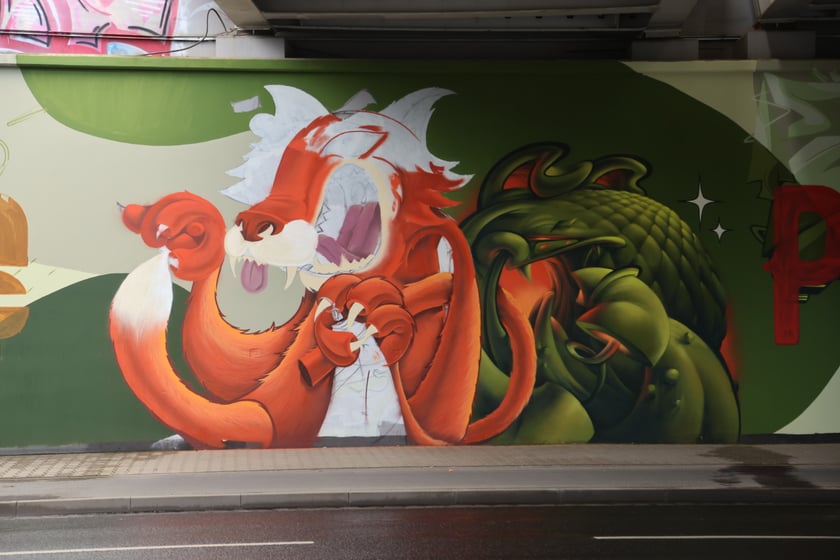 Mural pod Wiaduktem, ul. Popowicka