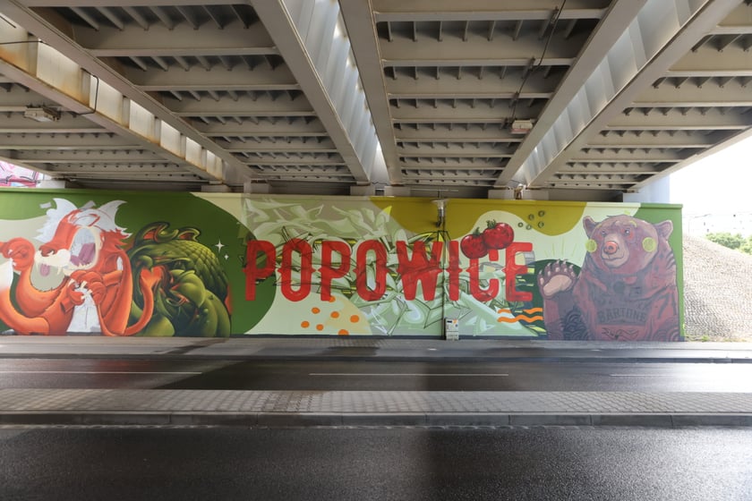 Mural pod Wiaduktem, ul. Popowicka