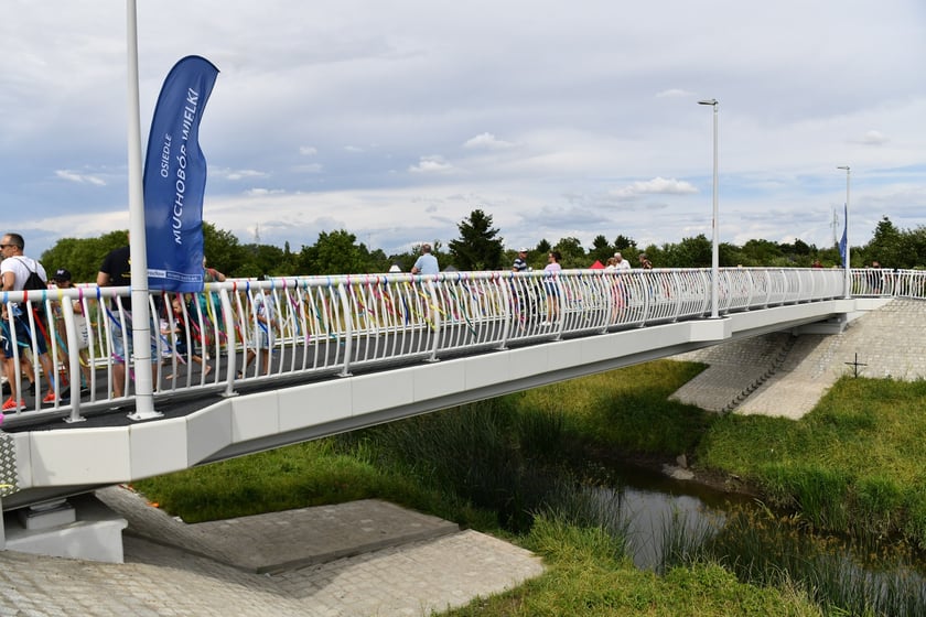 Piknik z okazji otwrcia kładki pieszo-rowerowej nad Ślęzą