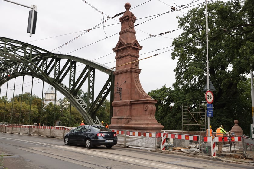 Most Zwierzyniecki bez rusztowań, końcówka sierpnia 2023