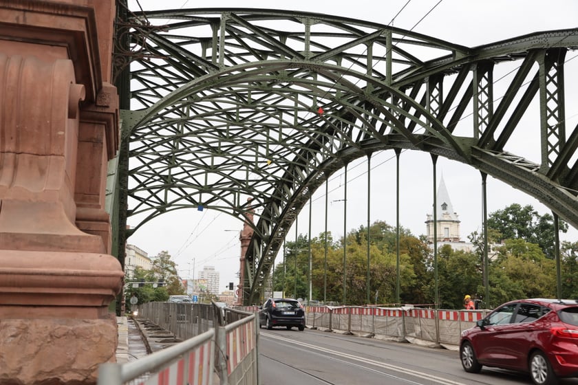 Most Zwierzyniecki bez rusztowań, końcówka sierpnia 2023
