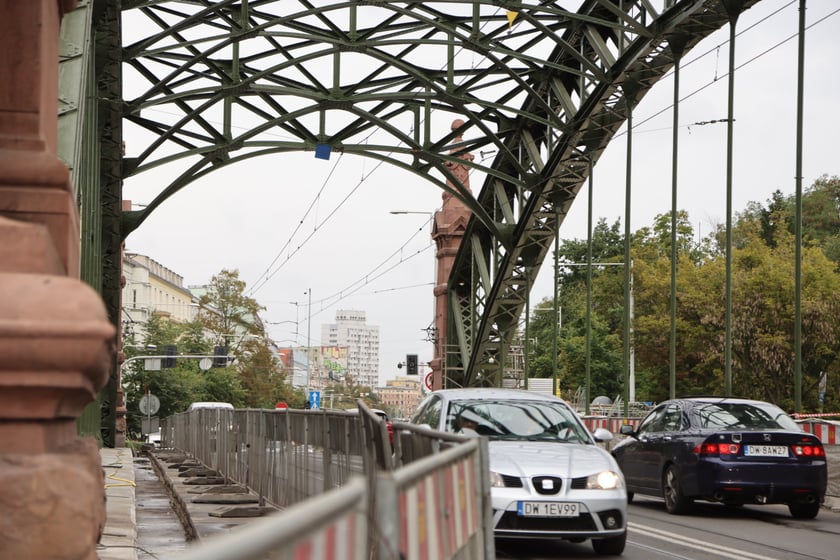 Most Zwierzyniecki bez rusztowań, końcówka sierpnia 2023