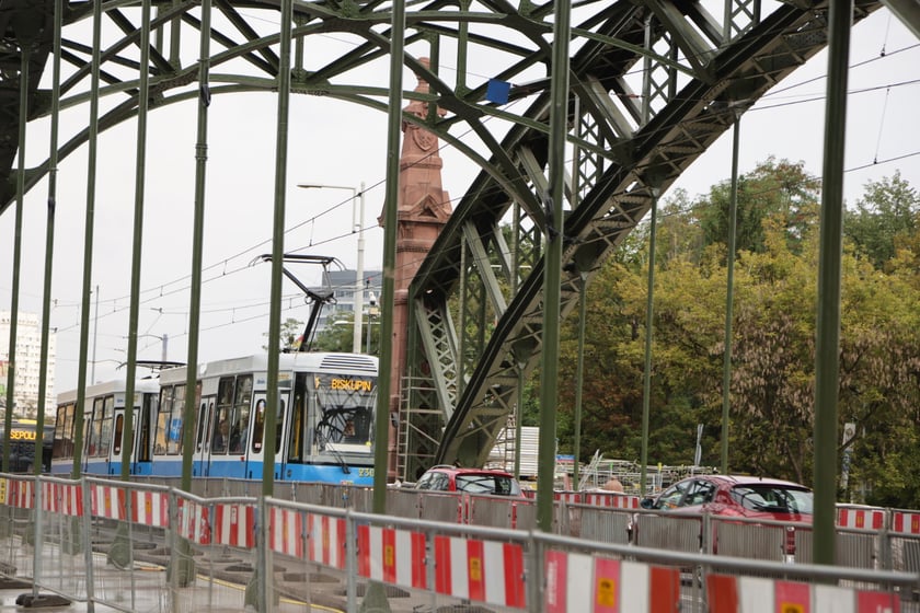 Most Zwierzyniecki bez rusztowań, końcówka sierpnia 2023