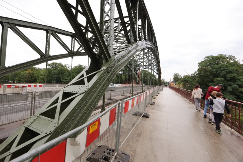 Most Zwierzyniecki bez rusztowań, końcówka sierpnia 2023