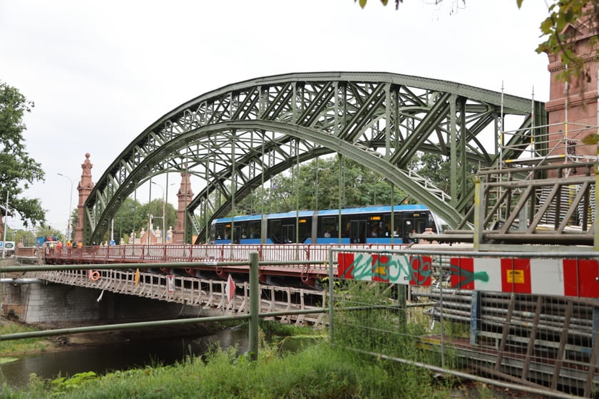 Most Zwierzyniecki bez rusztowań, końcówka sierpnia 2023