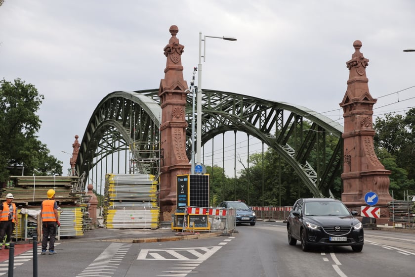 Most Zwierzyniecki bez rusztowań, końcówka sierpnia 2023