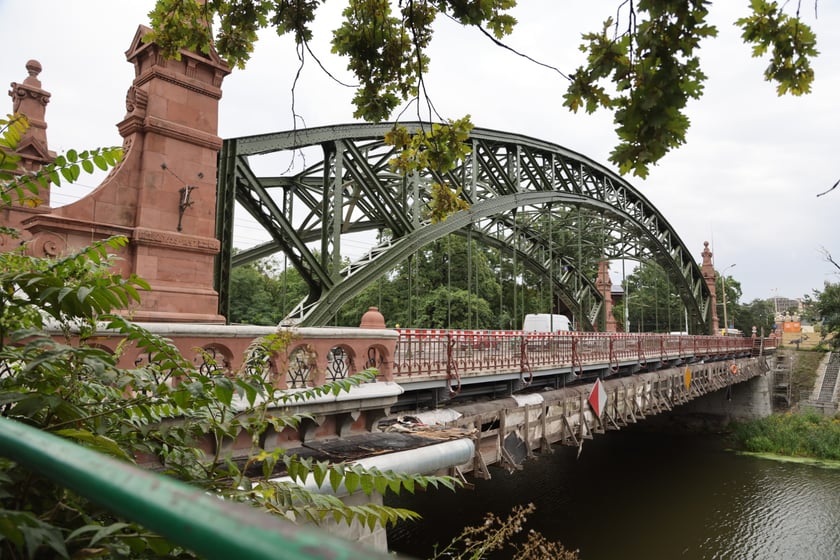 Most Zwierzyniecki bez rusztowań, końcówka sierpnia 2023