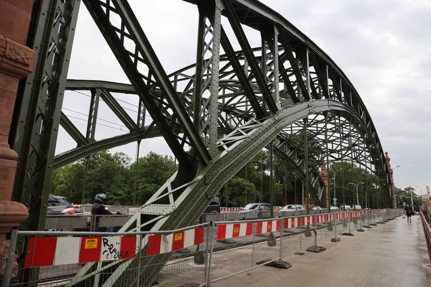 Most Zwierzyniecki bez rusztowań, końcówka sierpnia 2023