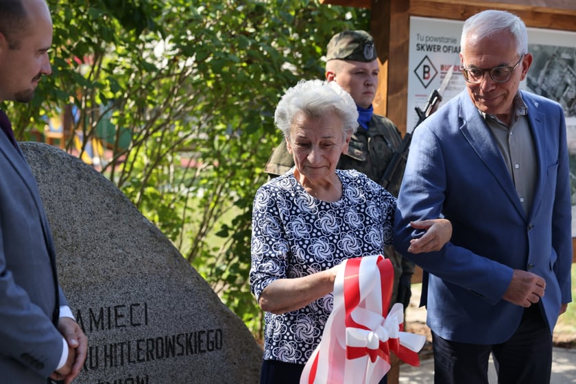 Ponowne odsłonięcie pomnika robotników przymusowych, przeniesionego w historyczną lokalizację. Wrocław 11 września 2023