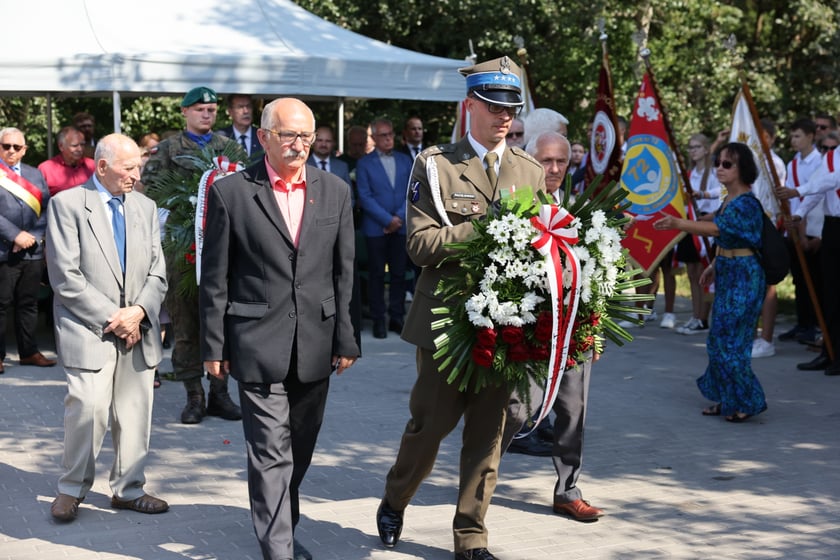 Ponowne odsłonięcie pomnika robotników przymusowych, przeniesionego w historyczną lokalizację. Wrocław 11 września 2023