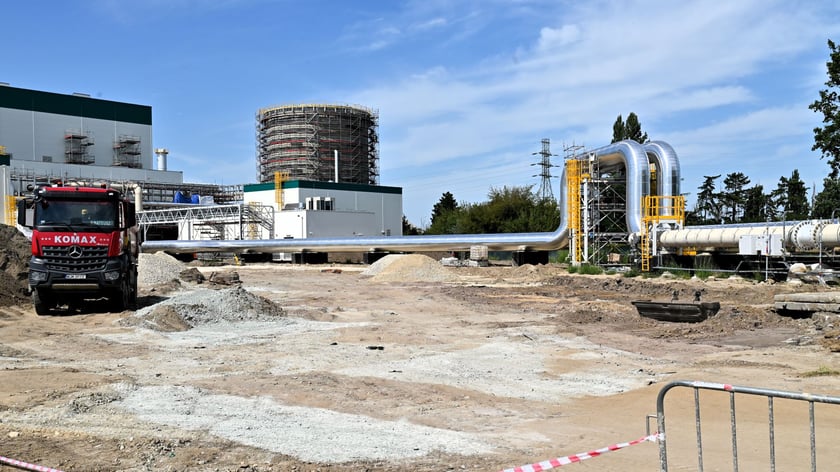 Budowa nowej, gazowej, elektrociepłowni w Siechnicach.