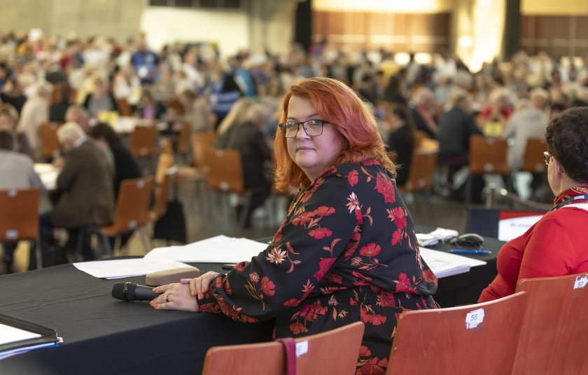 Szkolenie członków komisji wyborczych we Wrocławiu. Na zdjęciu Agnieszka Koczapska z Miejskiego Biura Wyborczego we Wrocławiu