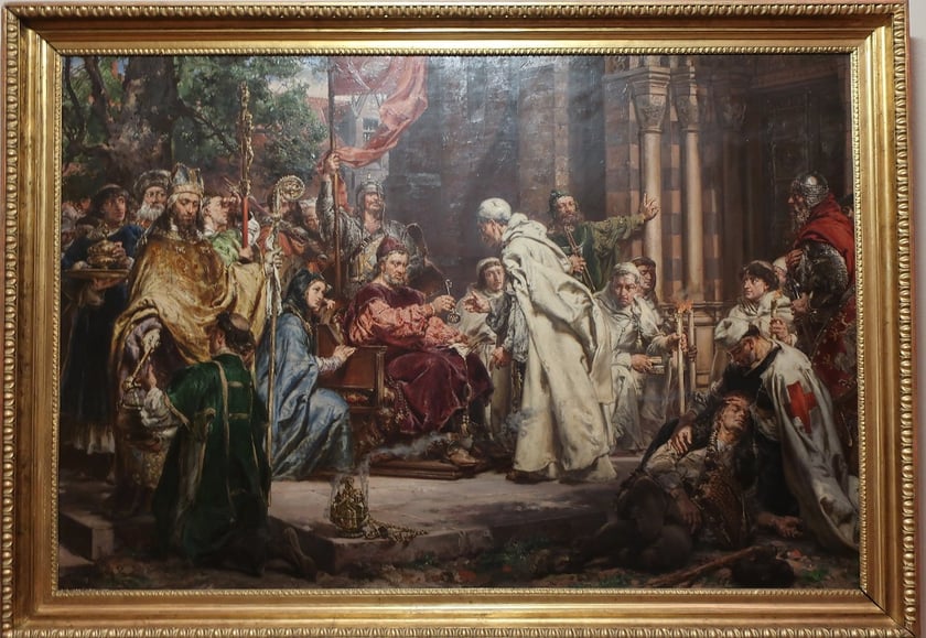 Włostowic sprowadził do Polski także zakon cysters&oacute;w, co uwiecznił na swym obrazie Jan Matejko