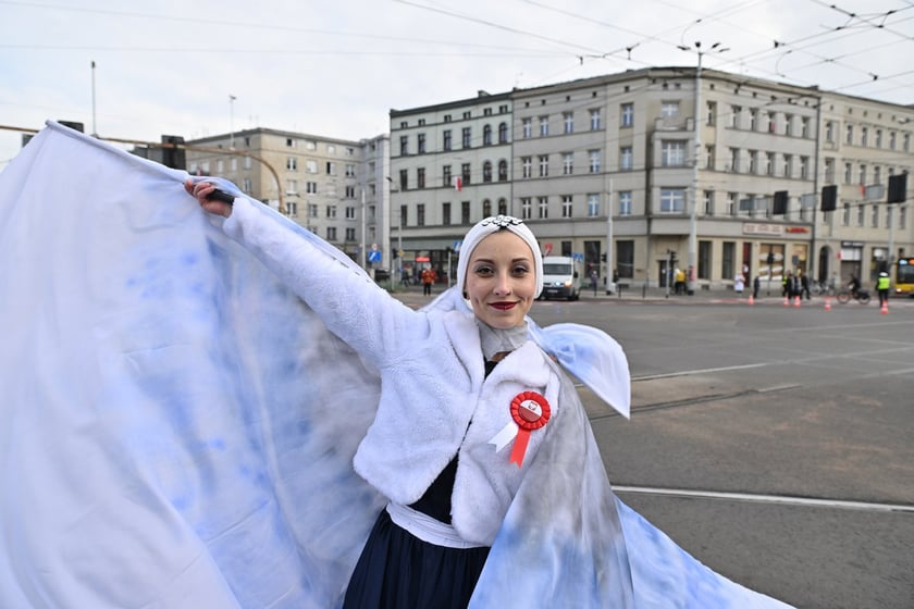 Uczestnicy parady 11 listopada 2023 r.