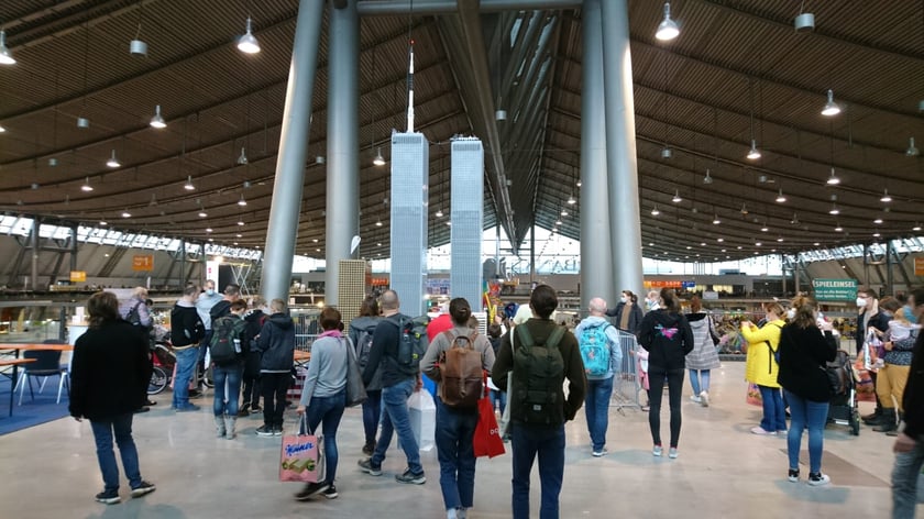 Wieże WTC wykonane z klocków Lego