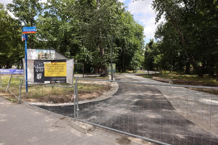 Promenada Krzycka w budowie w lipcu 2024