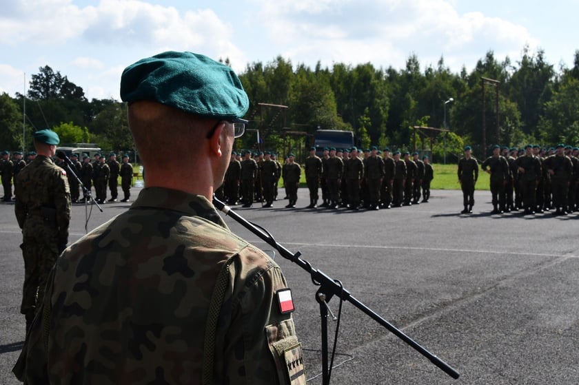 Przysięga wojskowa żołnierzy 10. Wrocławskiej Brygady Łączności
