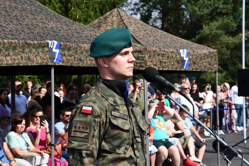 Przysięga wojskowa żołnierzy 10. Wrocławskiej Brygady Łączności