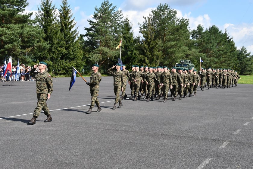 Przysięga wojskowa żołnierzy 10. Wrocławskiej Brygady Łączności
