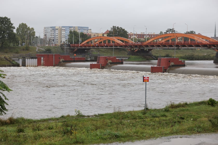 Widok na Odrę we Wrocławiu