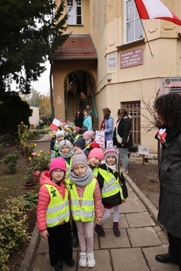 Bieg przedszkolaków z okazji Dnia Niepodległości