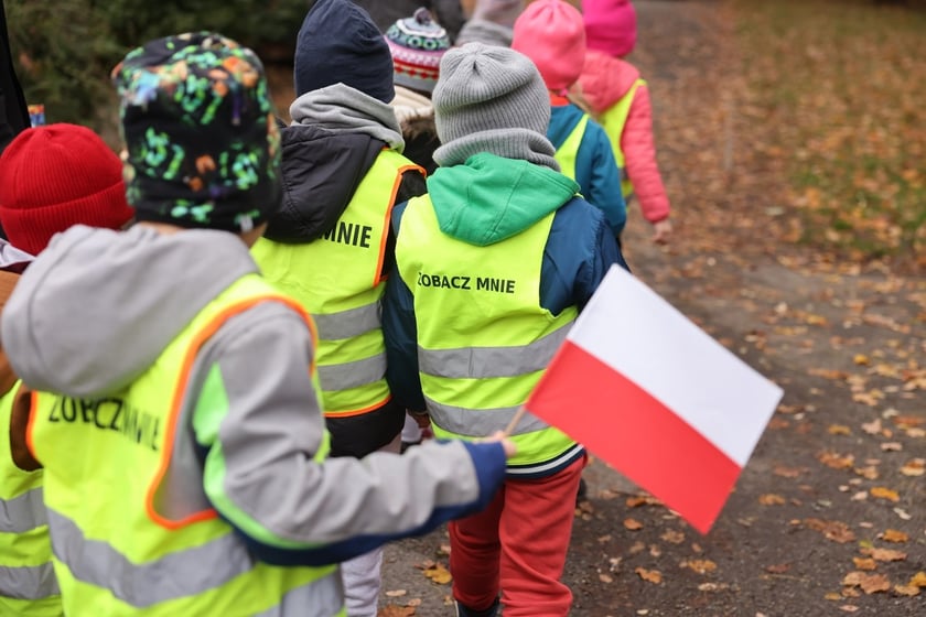 Bieg przedszkolaków z okazji Dnia Niepodległości