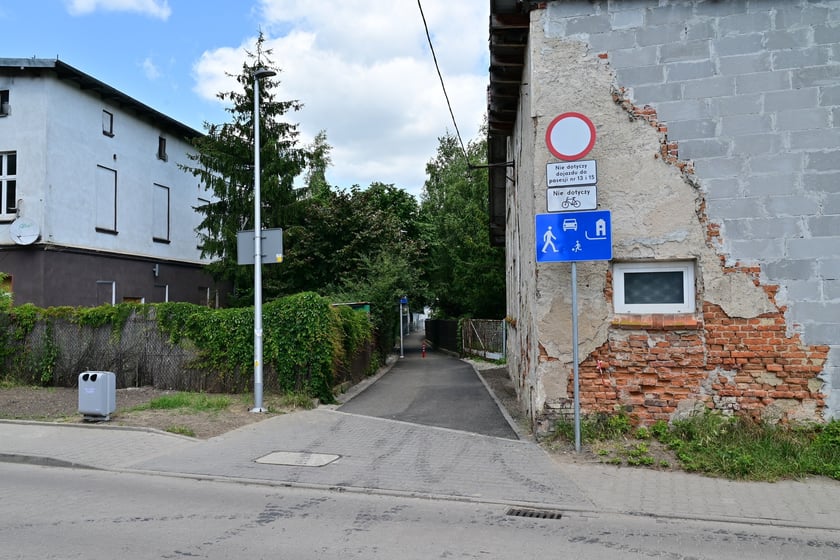 Czerwiec 2025 - przejście łączące Samborską ze Stanisławowską po remoncie