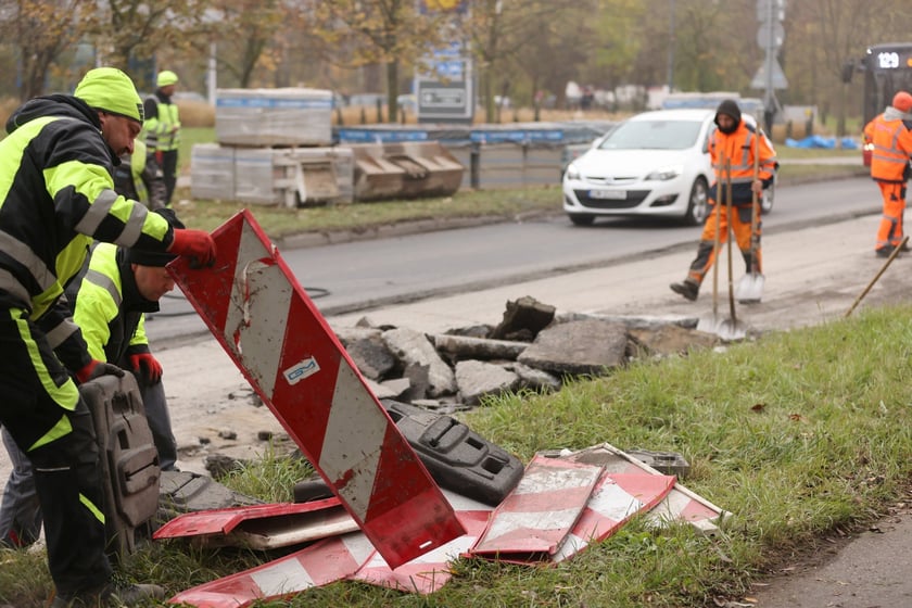 Ulica Balonowa na Gądowie w remoncie