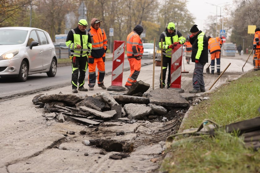 Ulica Balonowa na Gądowie w remoncie