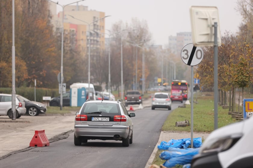 Ulica Balonowa na Gądowie w remoncie