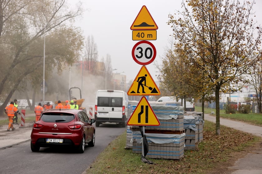 Ulica Balonowa na Gądowie w remoncie