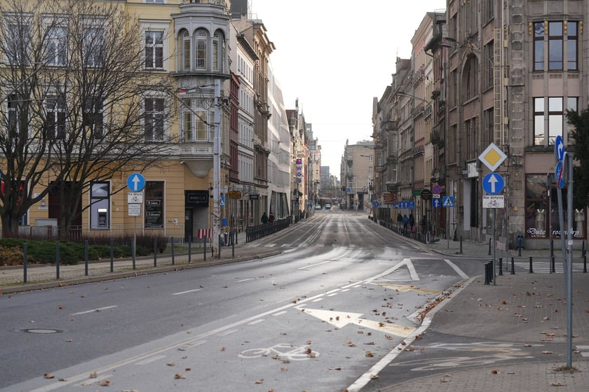 Wrocław w noworoczny poranek wyglądał tak, jakby tu nikt nie mieszkał...