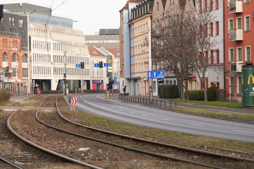 Wrocław w noworoczny poranek wyglądał tak, jakby tu nikt nie mieszkał...