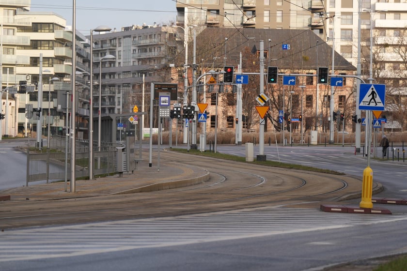 Wrocław w noworoczny poranek wyglądał tak, jakby tu nikt nie mieszkał...