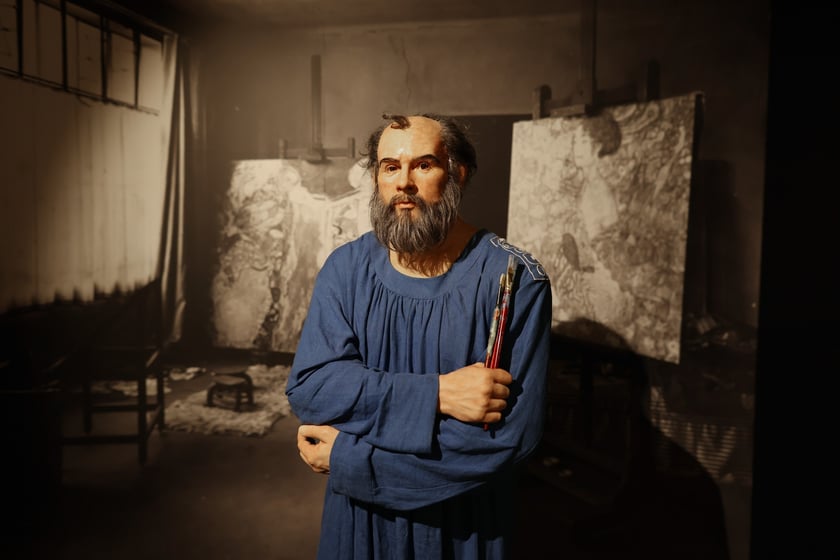Zdjęcie z wystawy KLIMT – The Immersive Exhibition w hali IASE we Wrocławiu (do 23 lutego 2025)